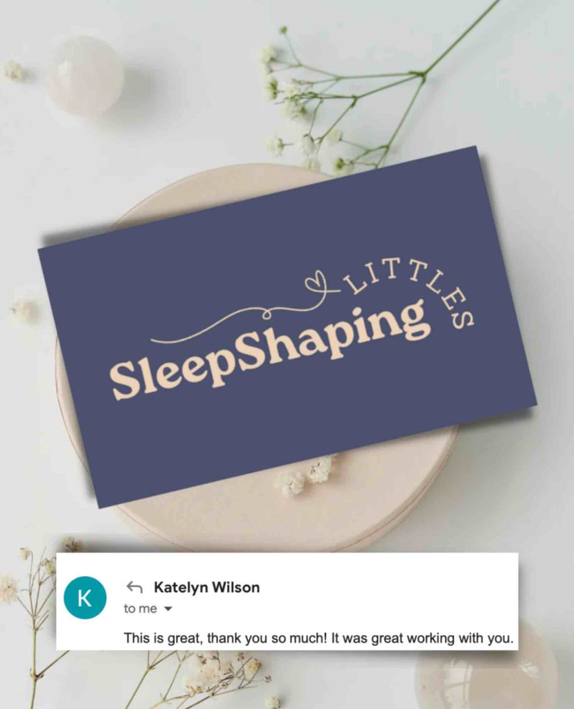 Portfolio | Logo & Branding for Sleep Consultants | Sleep Shaping Littles
