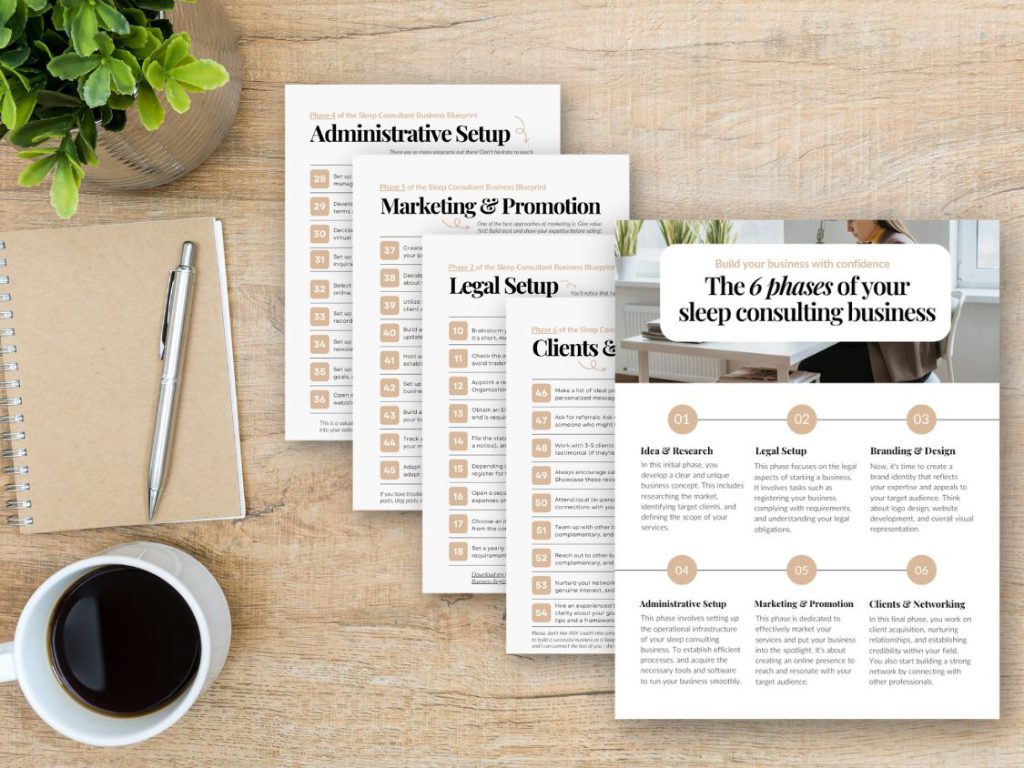 Sleep Consultant Business Blueprint - step-by-step guidelines to start your sleep consulting business