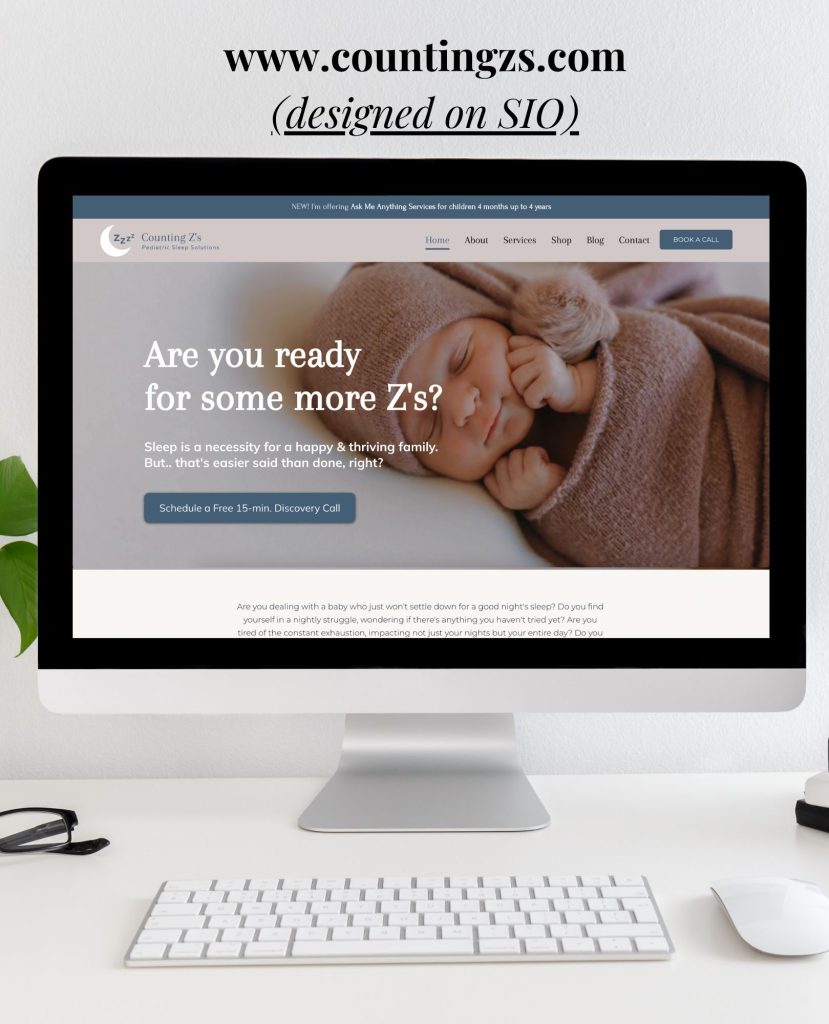 Sleep Consultant Design - website www.countingzs.com by Cyrenna