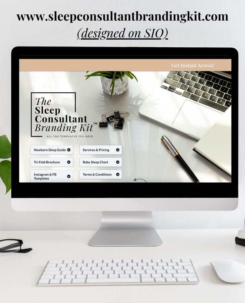 sleep consultant branding kit by Rianna Hijlkema founder of sleep consultant design