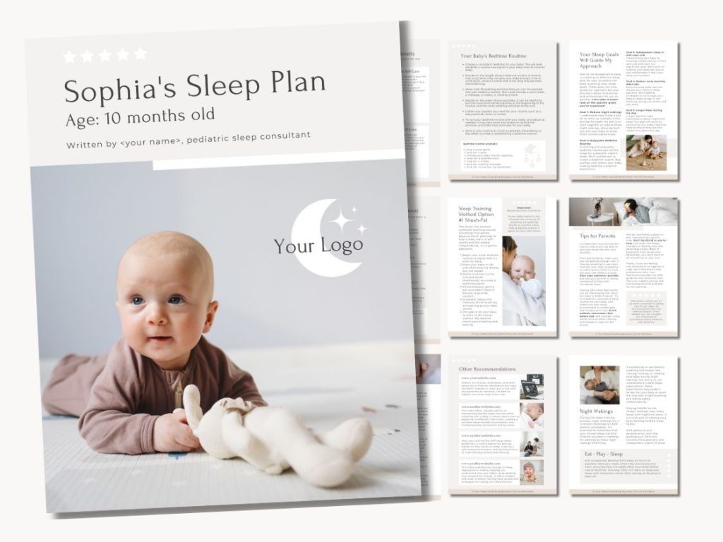 Sleep plan template for Sleep Consultants by Sleep Consultant Design