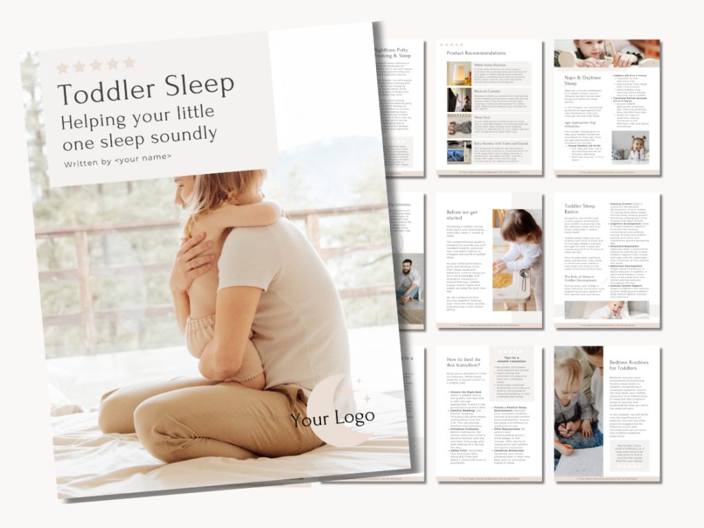 Toddler Sleep Guide - lead magnet for Sleep Consultants