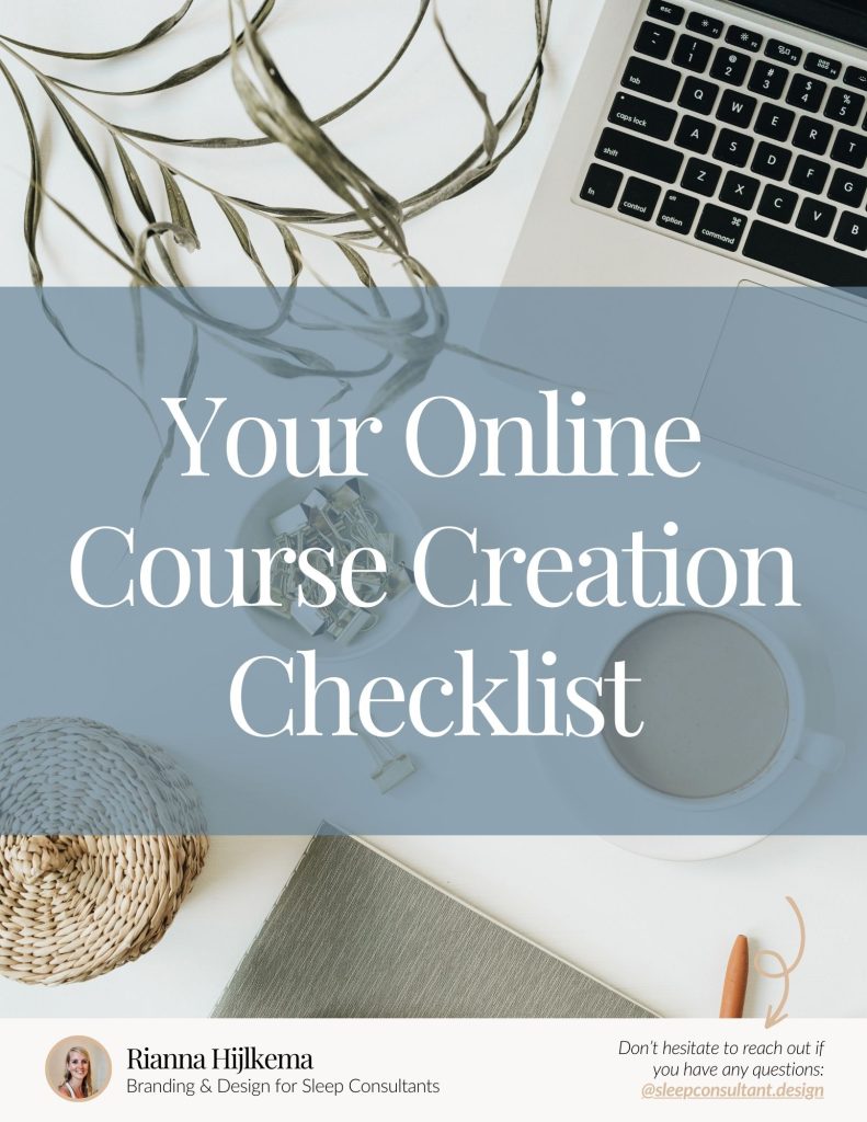 your online course creation checklist
