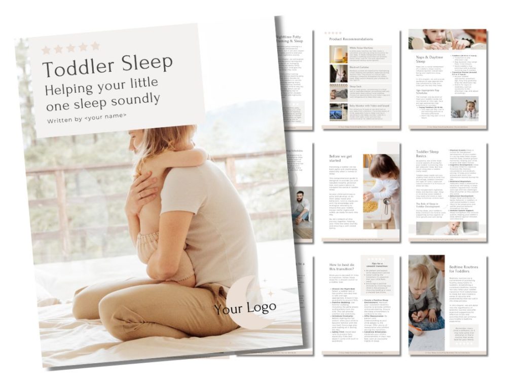 Toddler Sleep Guide | Sleep Consultant Design by Rianna Hijlkema