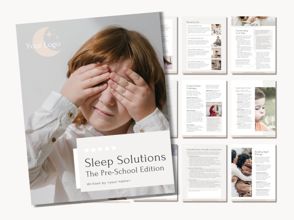 Sleep Guide Pre-School Edition for Sleep Consultants | Rianna Hijlkema